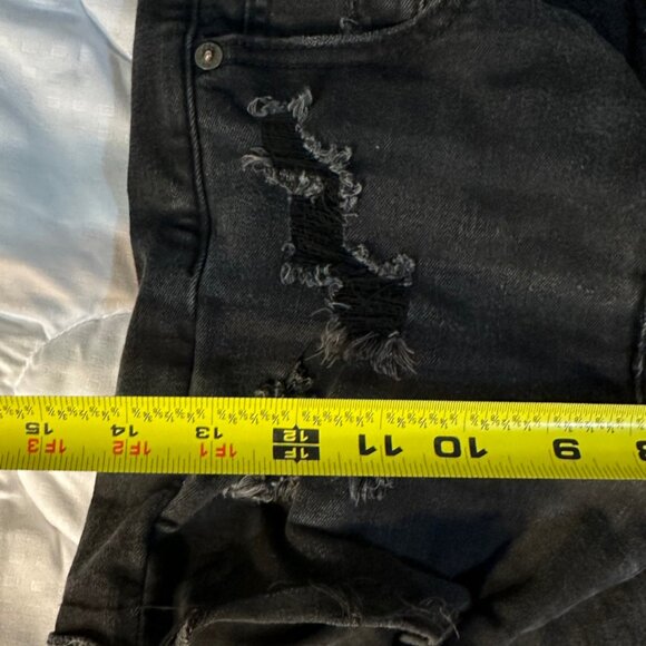 American Eagle Size 2 Button Fly Hi-Rise Shortie Strech - Picture 5 of 9